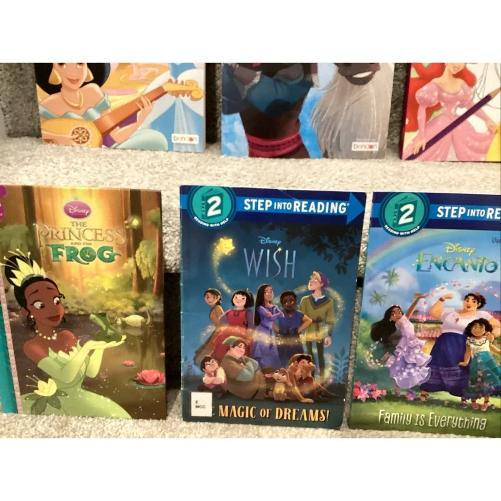 Disney Princess Books Leveled Readers, Drawing‎ & Activities - 13 Books Big Lot!
